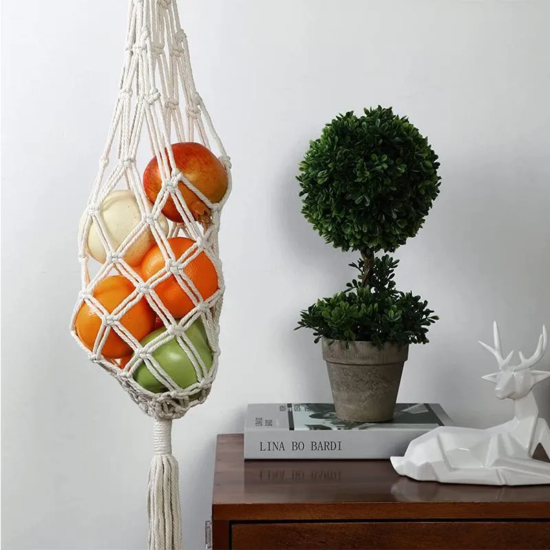 Hanging String Storage Basket 1PC 2Colours Mesh Net Bag