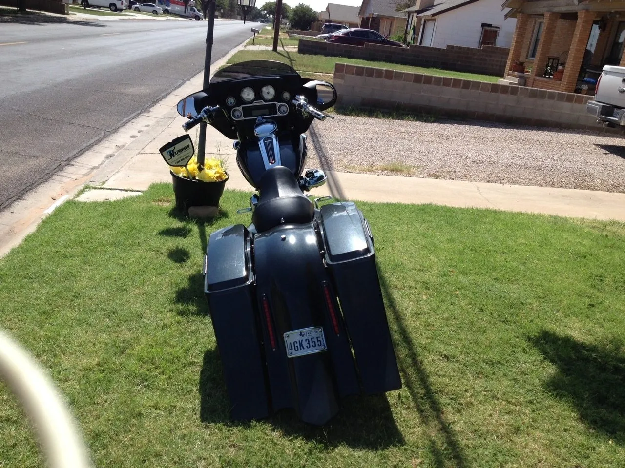 Harley Davidson 6" Extended Stretched Saddlebags Out & Down- Dual Cut Outs
