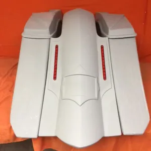 Harley Davidson 6" Trendsetter Extended Saddlebag LED Recess Plate Fender Kit - No Cut Outs   6.5" Speaker Lids / 2014 - 2018