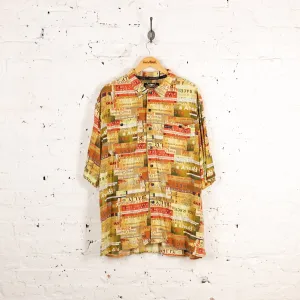 Harley Davidson Pattern Shirt - Yellow - XXL