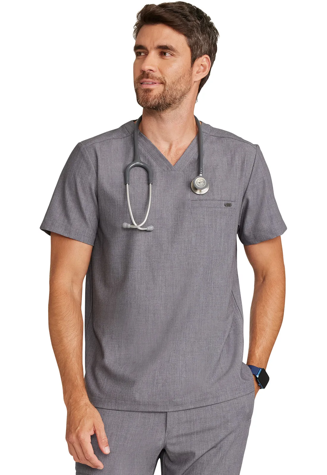 HH Quest HH758 Men's V-Neck Scrub Top