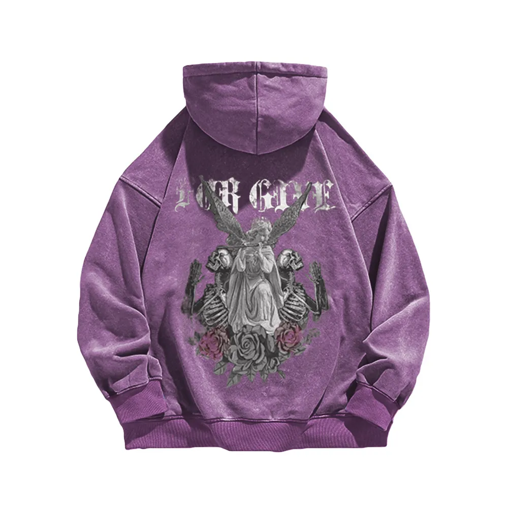 High Street Angel Rose Washed Hoodie