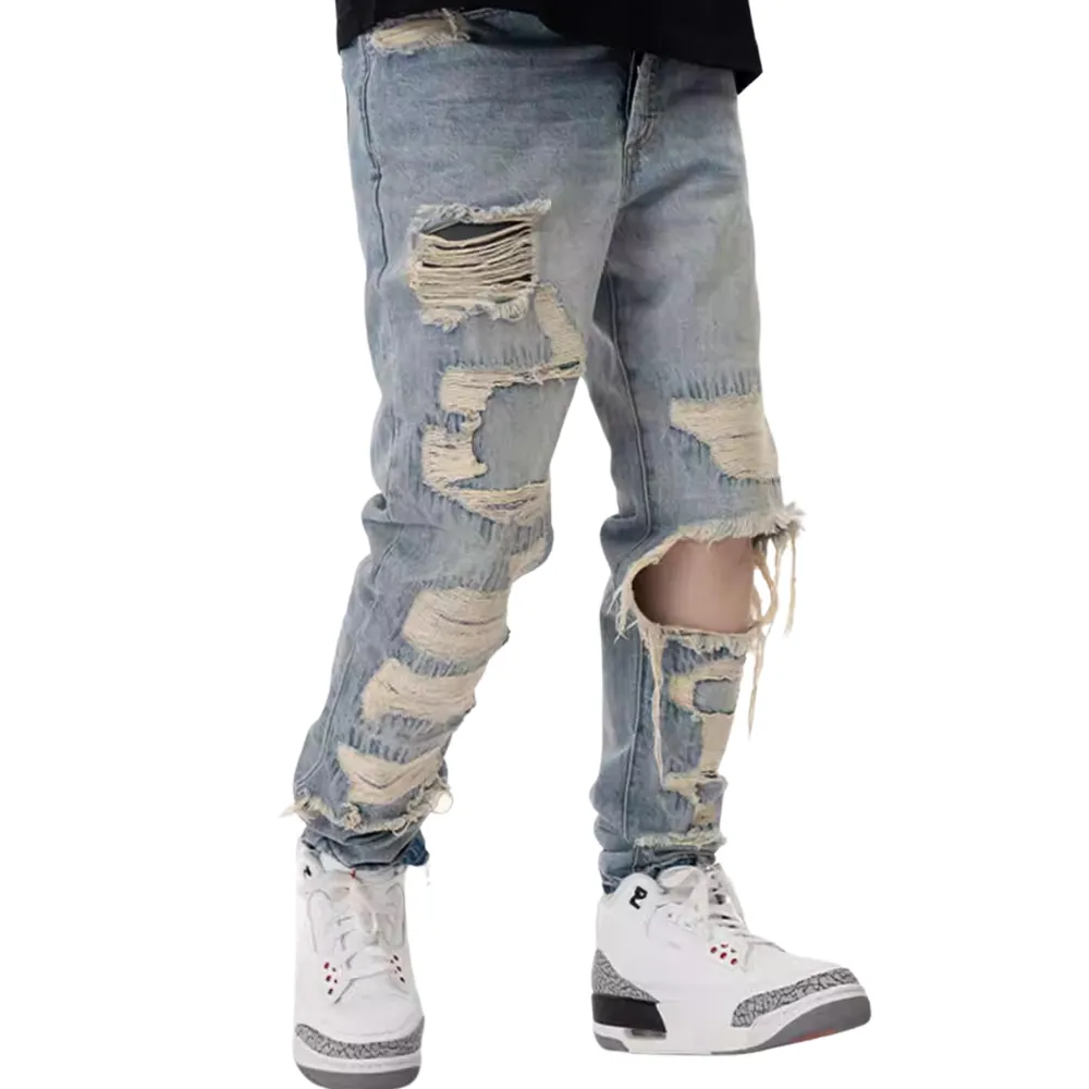 High Street Washed Ripped Jeans