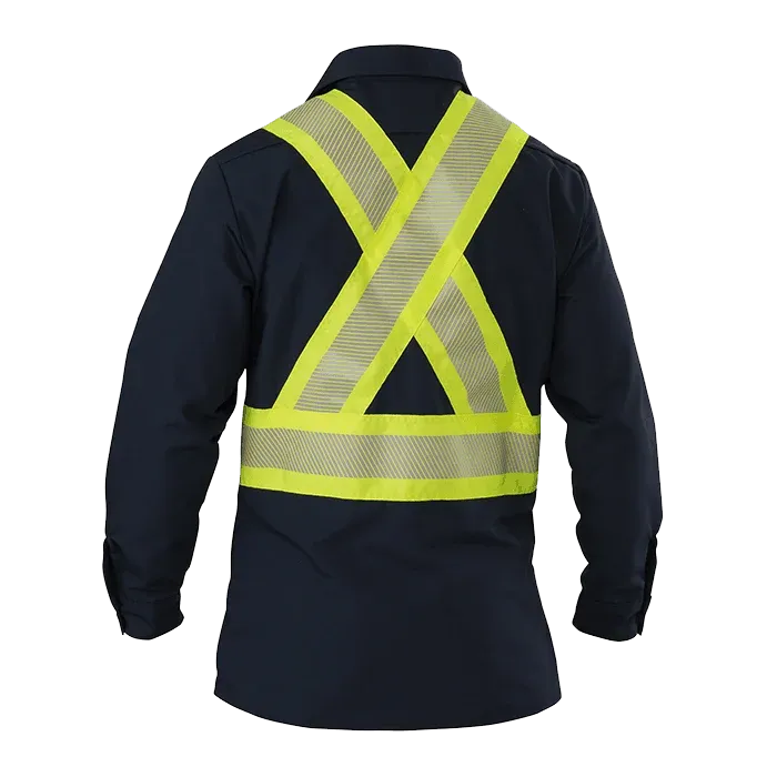 High Visibility Long-Sleeve Ripstop Shirt by Big Bill - Style 144HVP