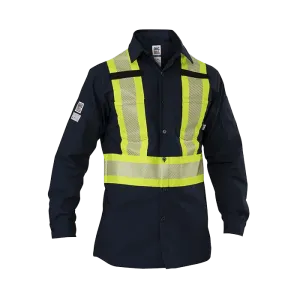 High Visibility Long-Sleeve Ripstop Shirt by Big Bill - Style 144HVP