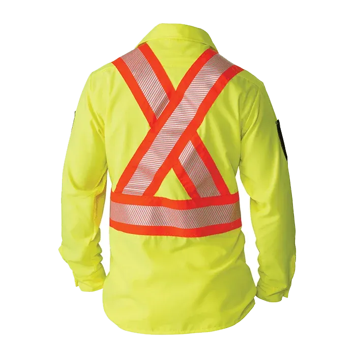 High Visibility Long-Sleeve Ripstop Shirt by Big Bill - Style 144HVP