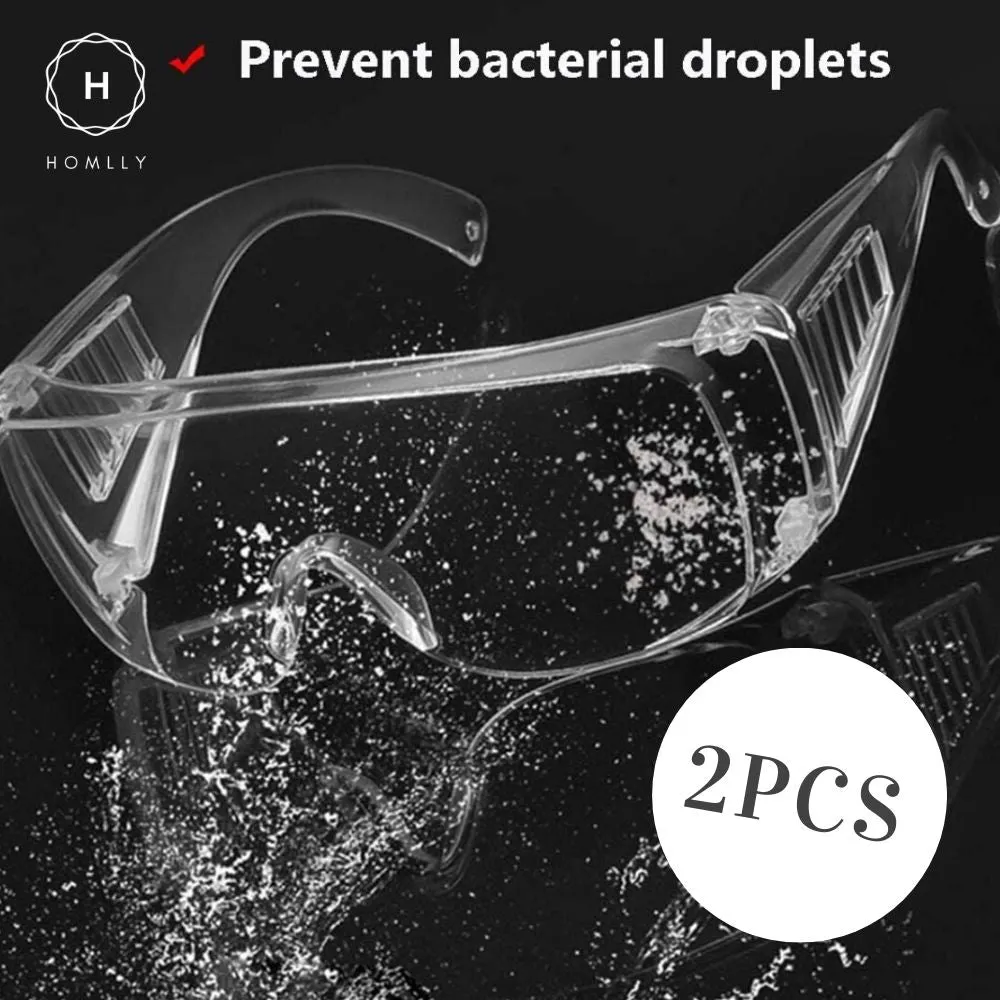 Homlly Protective Safety Medical Goggles (2pcs)