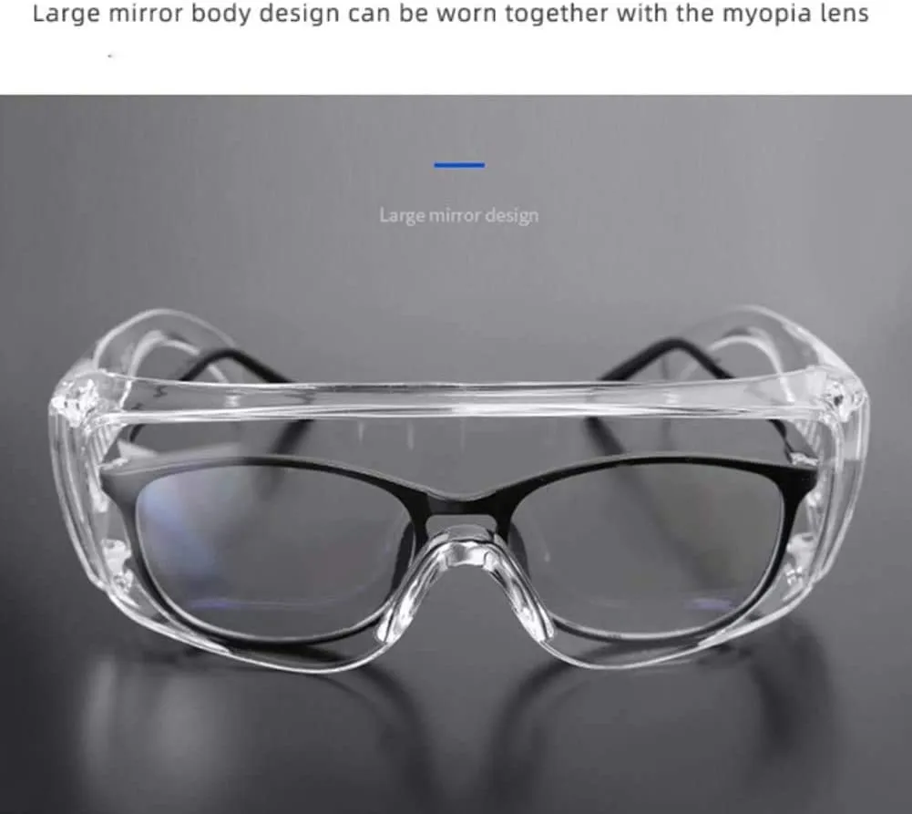 Homlly Protective Safety Medical Goggles (2pcs)