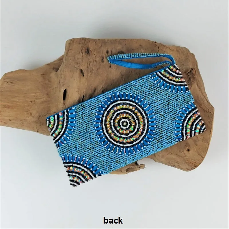 Indian clutch bag - purse with miniature beads