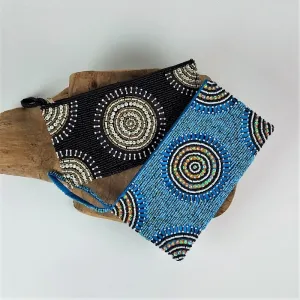 Indian clutch bag - purse with miniature beads