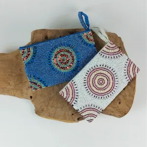 Indian vanity bag - purse with miniature beads