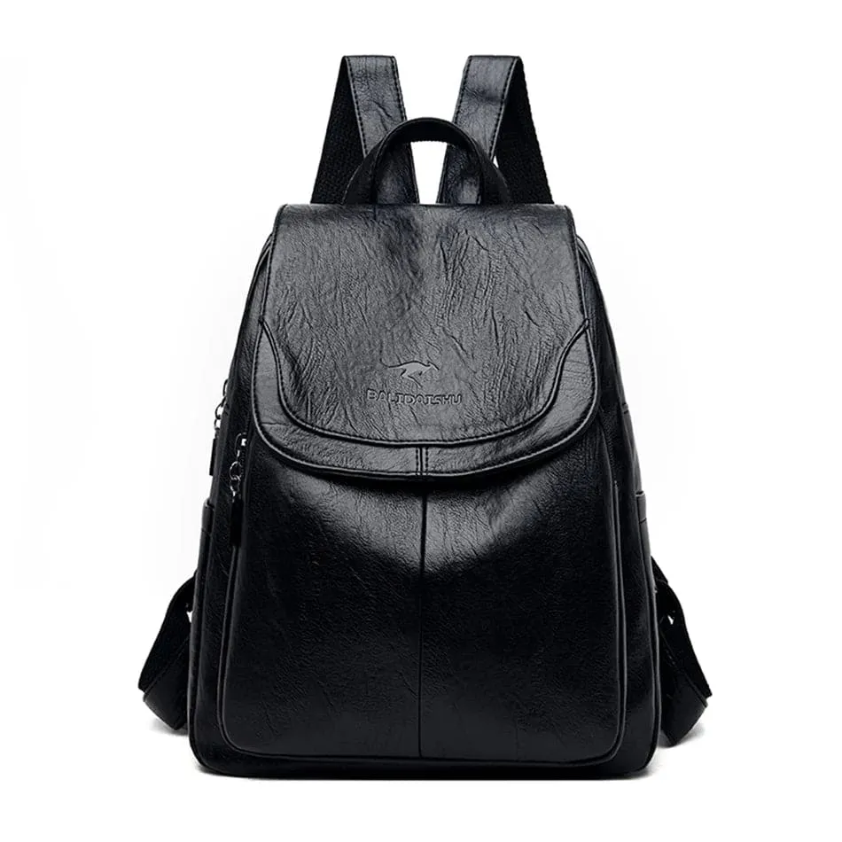 Izolda - Sac à dos antivol en cuir