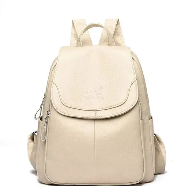 Izolda - Sac à dos antivol en cuir