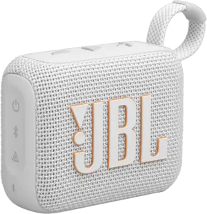 JBL - Go 4 Waterproof Bluetooth Speaker - White