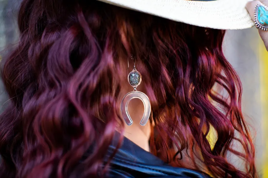 Kingman Lucky Horseshoe Earring No.2
