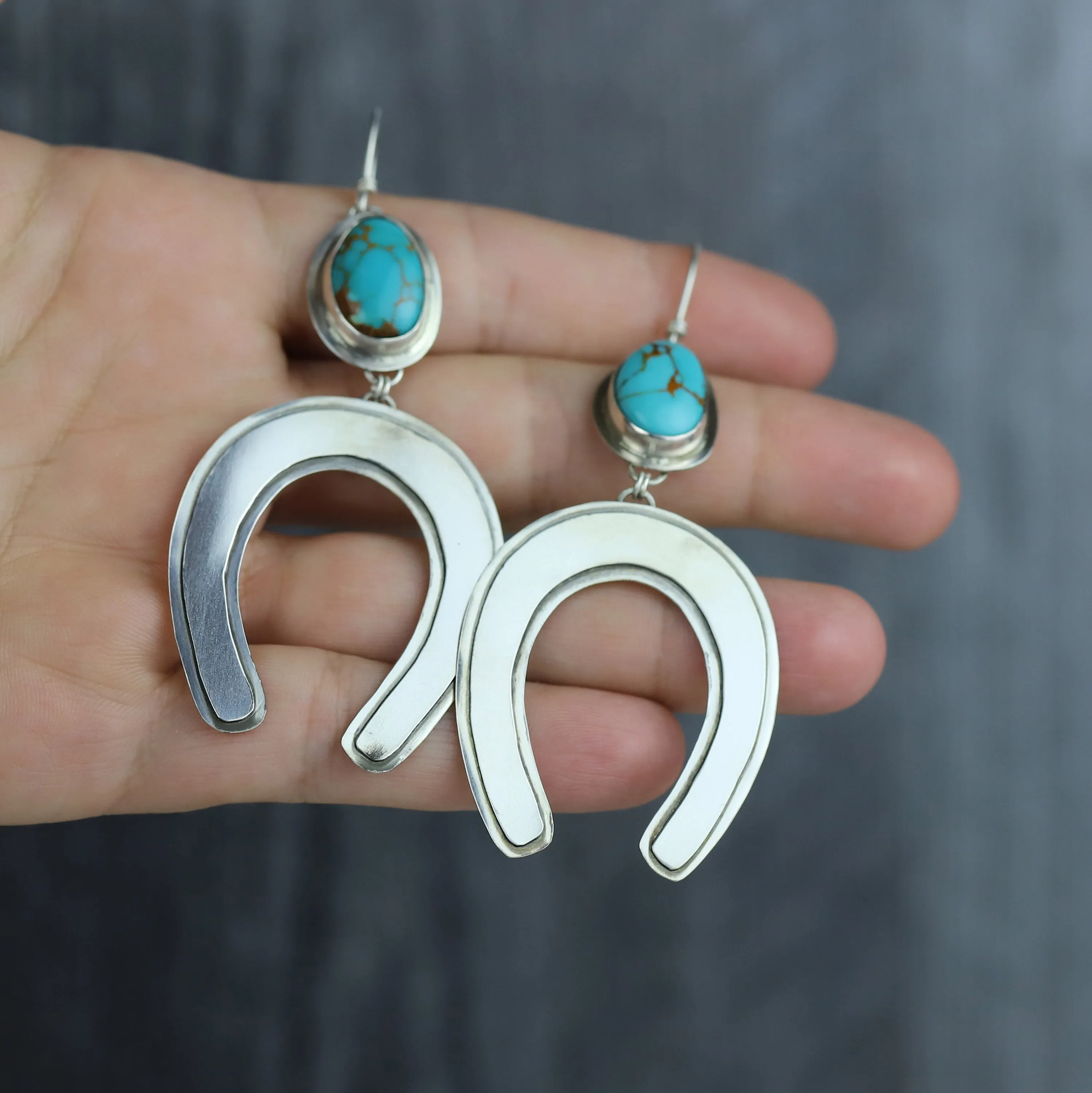 Kingman Lucky Horseshoe Earring No.2