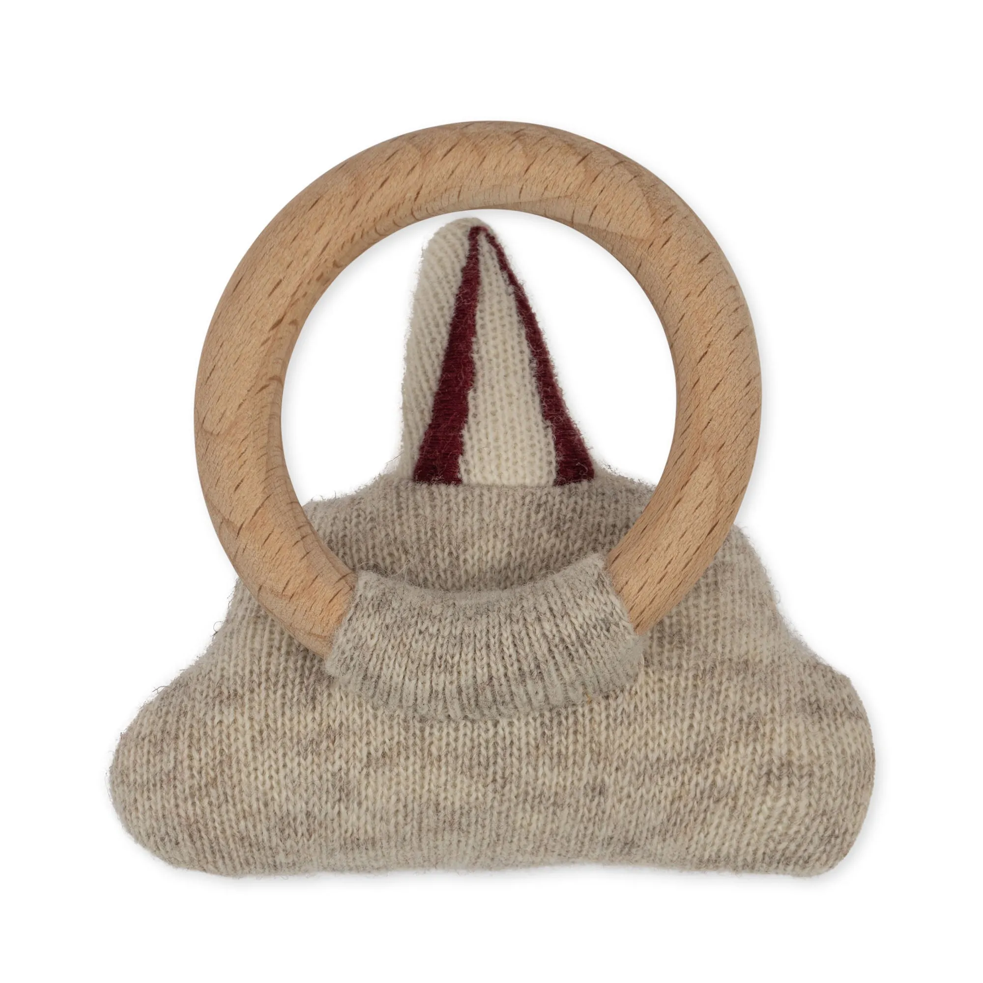 Knitted Cloud Baby Teething Ring