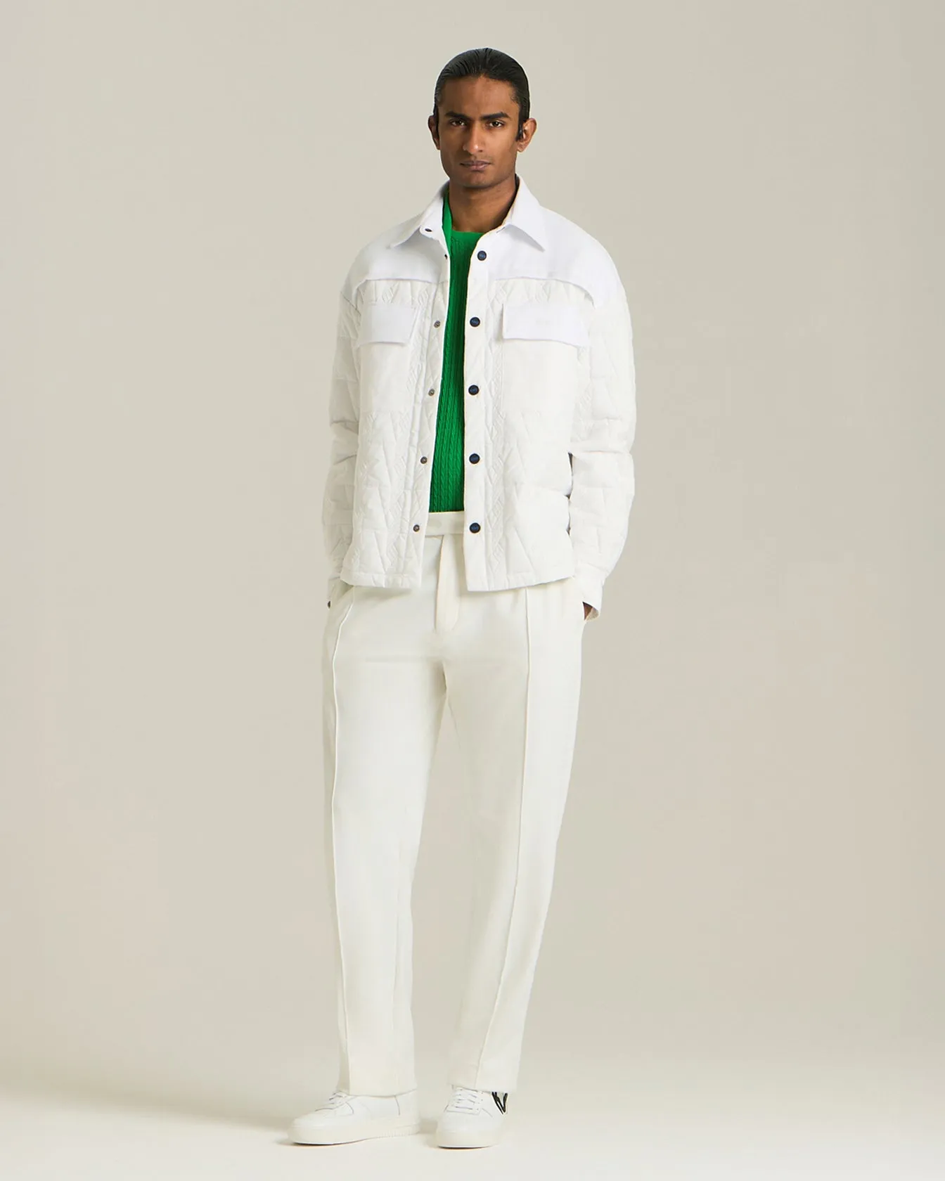 KNT WOOL AND SILK KNIT SHIRT