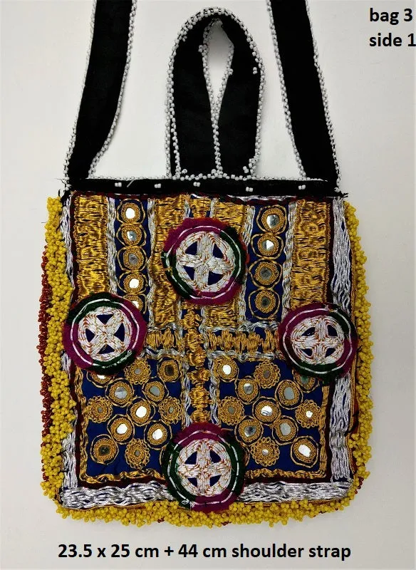 Kuchi shoulder bag - hand bag made from vintage Kuchi fabrics