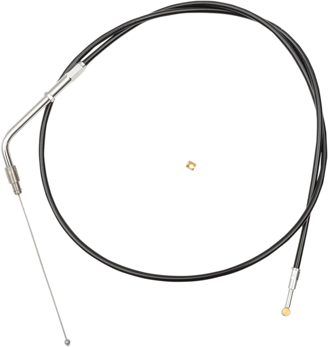 LA Choppers LA-8210TH19B Black Vinyl/Stainless Throttle Cable Kit - 18in.-20in. Ape Hangers