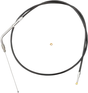 LA Choppers LA-8210TH19B Black Vinyl/Stainless Throttle Cable Kit - 18in.-20in. Ape Hangers