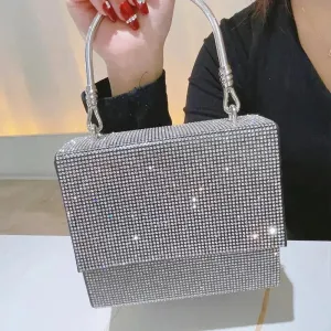 Lady Party Luxury Tote Hand Bag and Tote Crystal Purse Clutch Bags Wholesale Women Wedding Hand Evening Bag