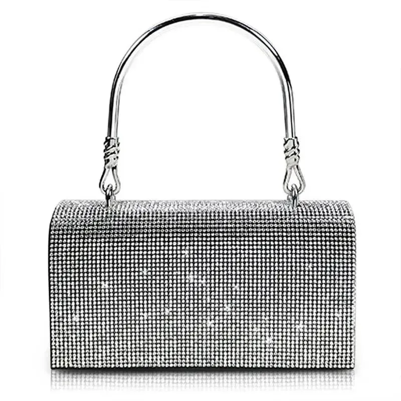 Lady Party Luxury Tote Hand Bag and Tote Crystal Purse Clutch Bags Wholesale Women Wedding Hand Evening Bag