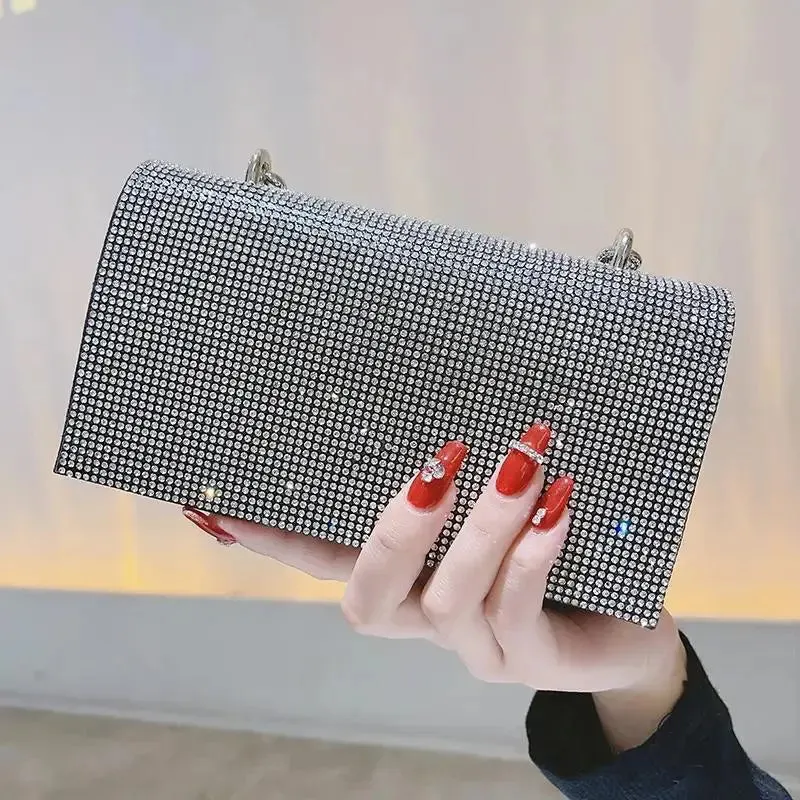Lady Party Luxury Tote Hand Bag and Tote Crystal Purse Clutch Bags Wholesale Women Wedding Hand Evening Bag