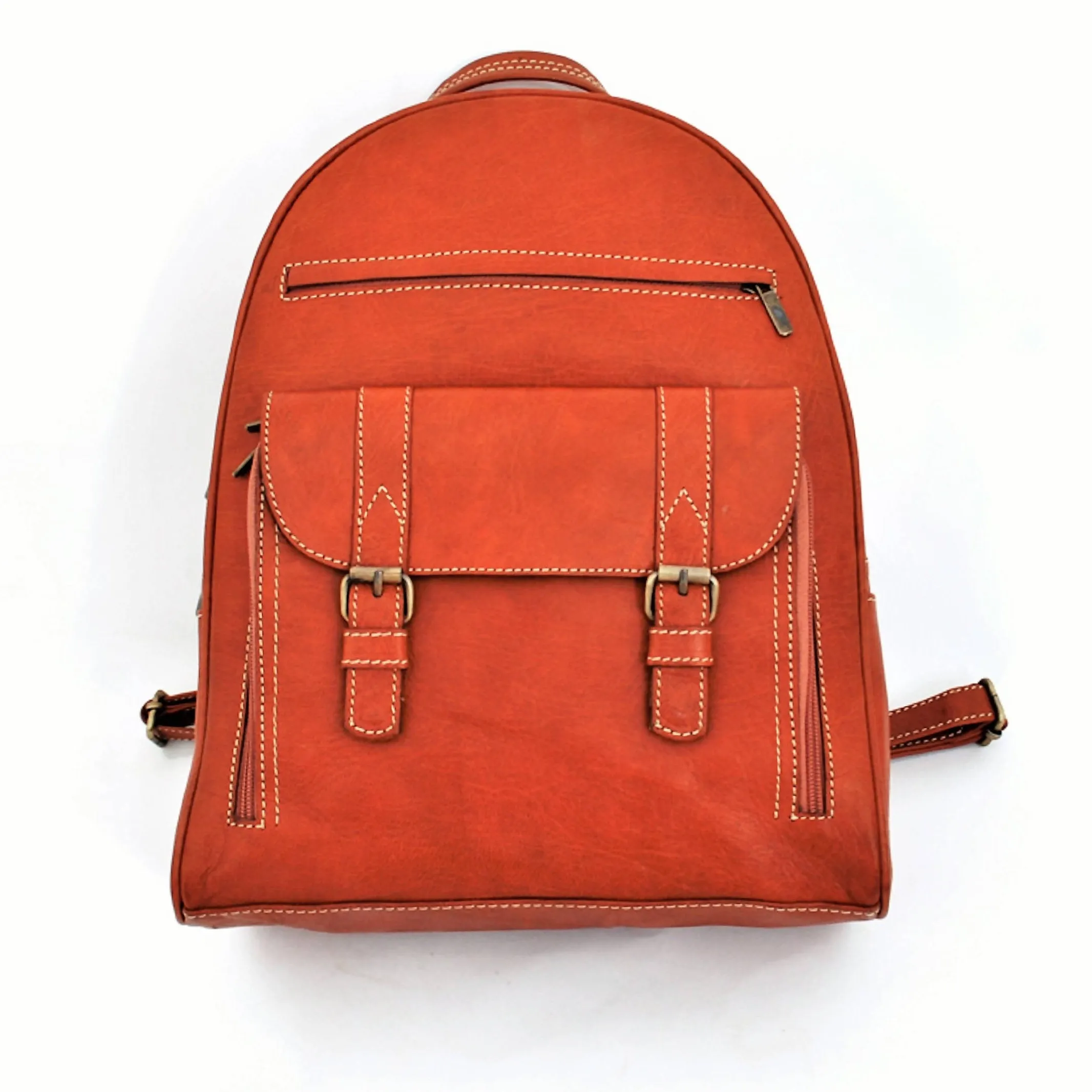 Leather backpack