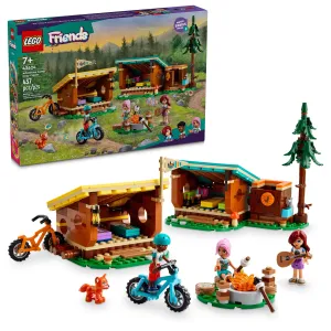 LEGO® Friends Adventure Camp Cozy Cabins Camping Toy Set, Nature Playset for Pretend Play 42624