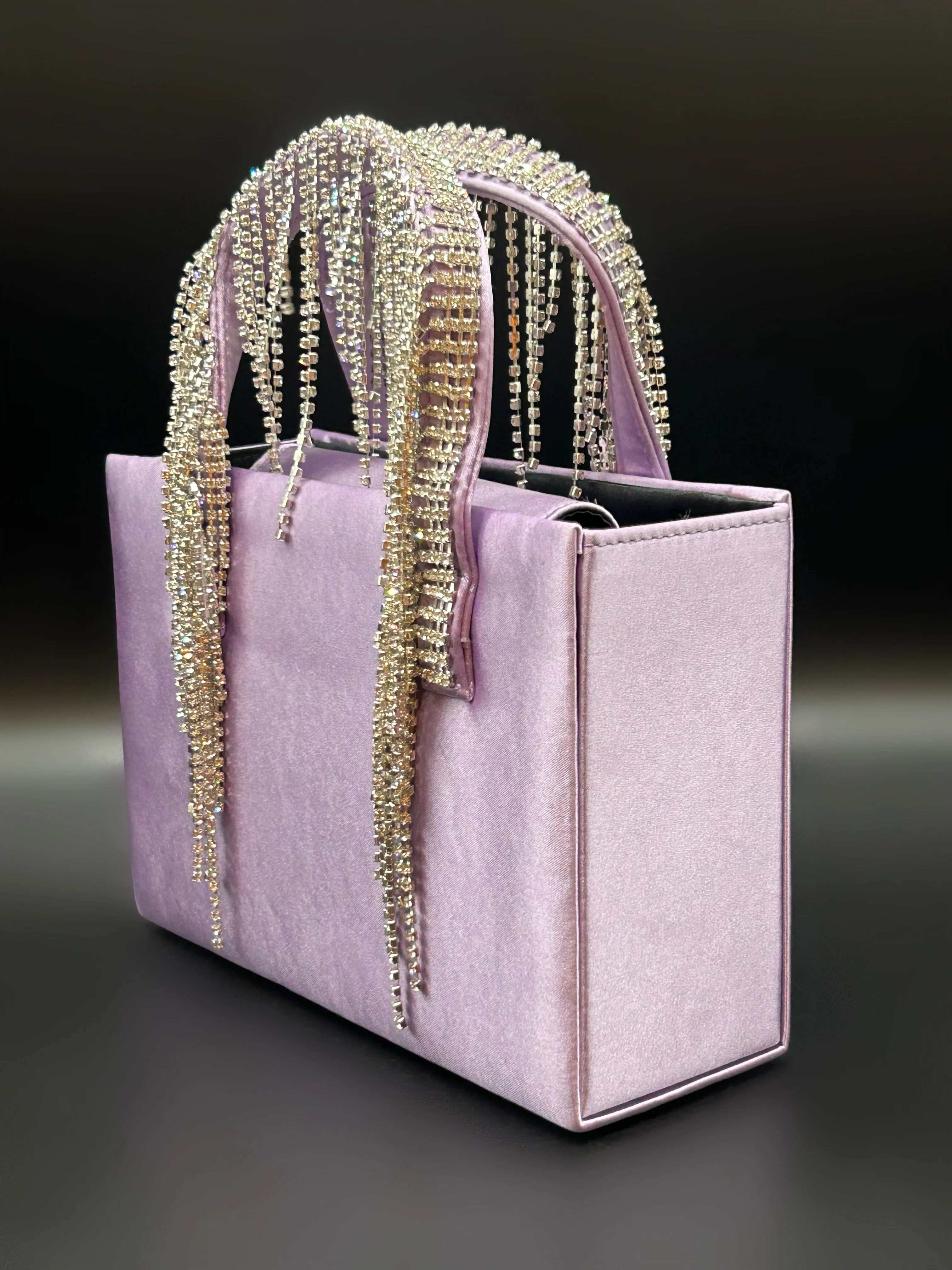 Lilac Satin Fringe