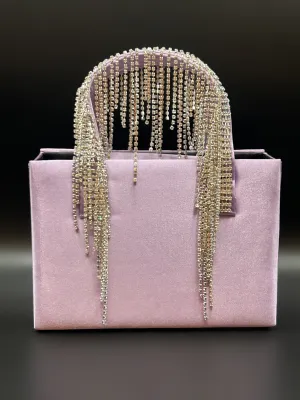 Lilac Satin Fringe