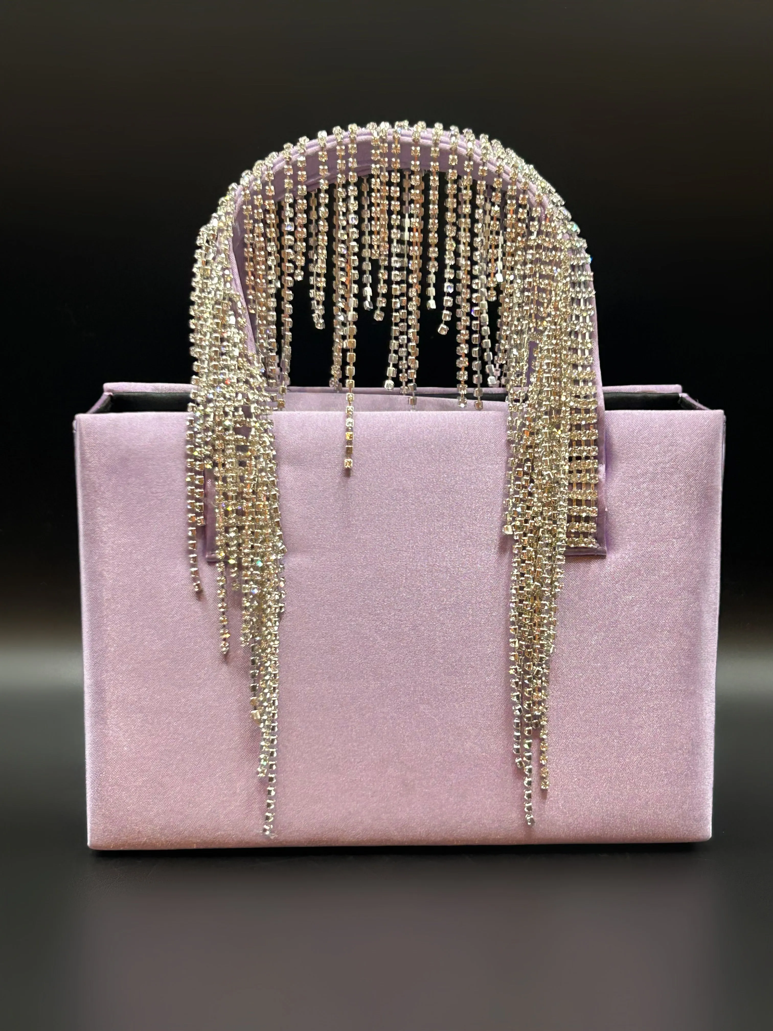 Lilac Satin Fringe