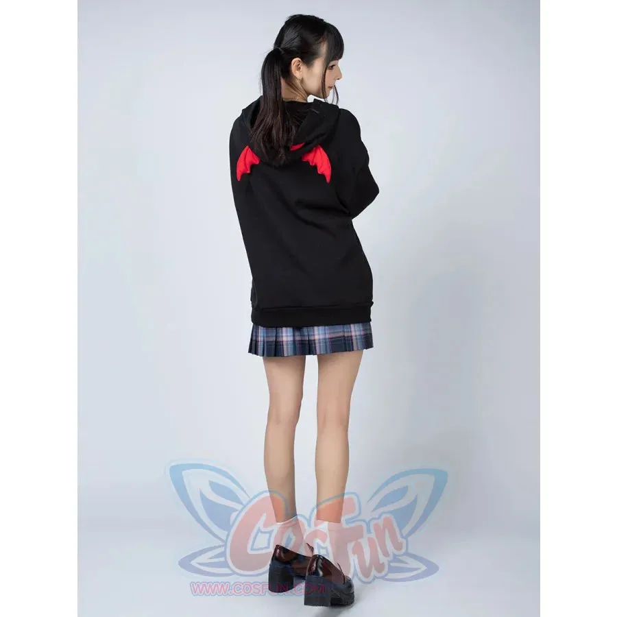 Little Devil Wings Character Oversize Hoodie Sweatshirt mp005920