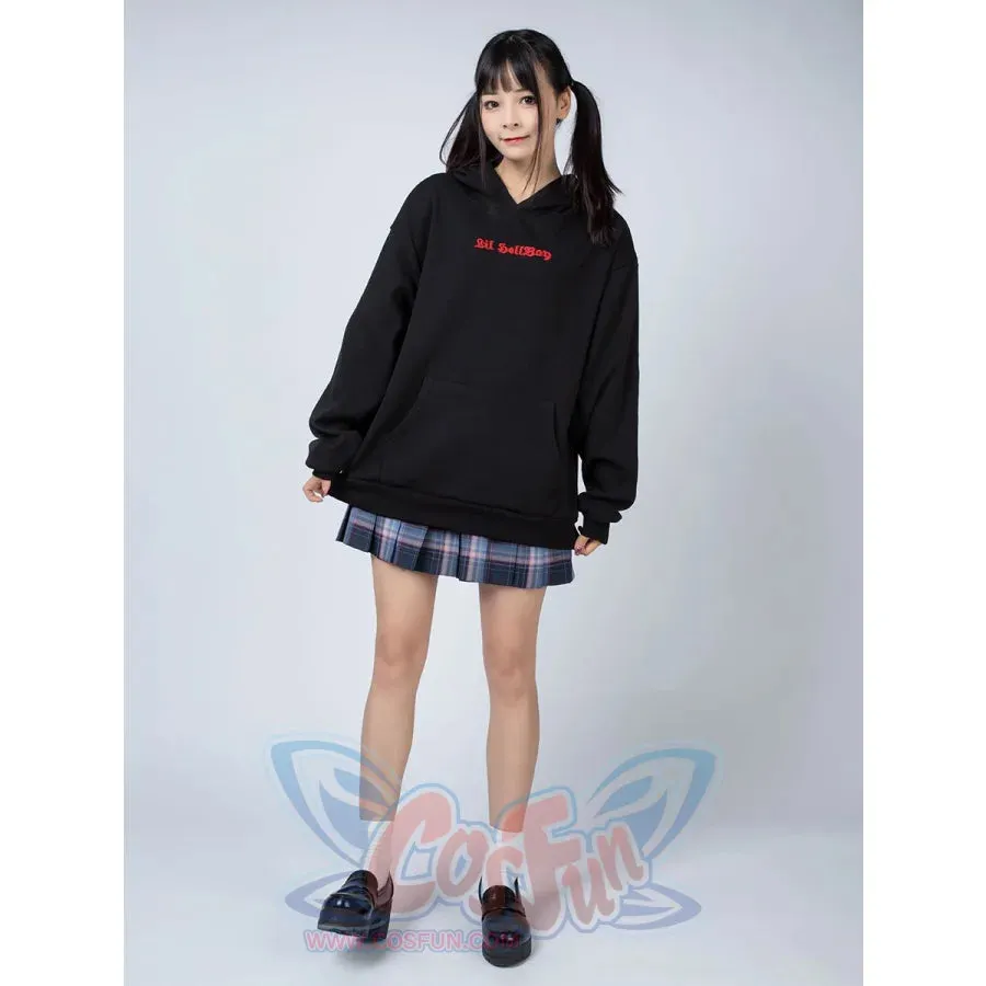 Little Devil Wings Character Oversize Hoodie Sweatshirt mp005920