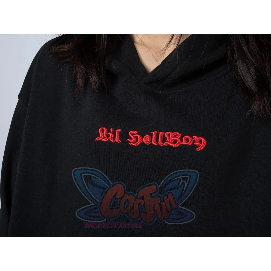 Little Devil Wings Character Oversize Hoodie Sweatshirt mp005920