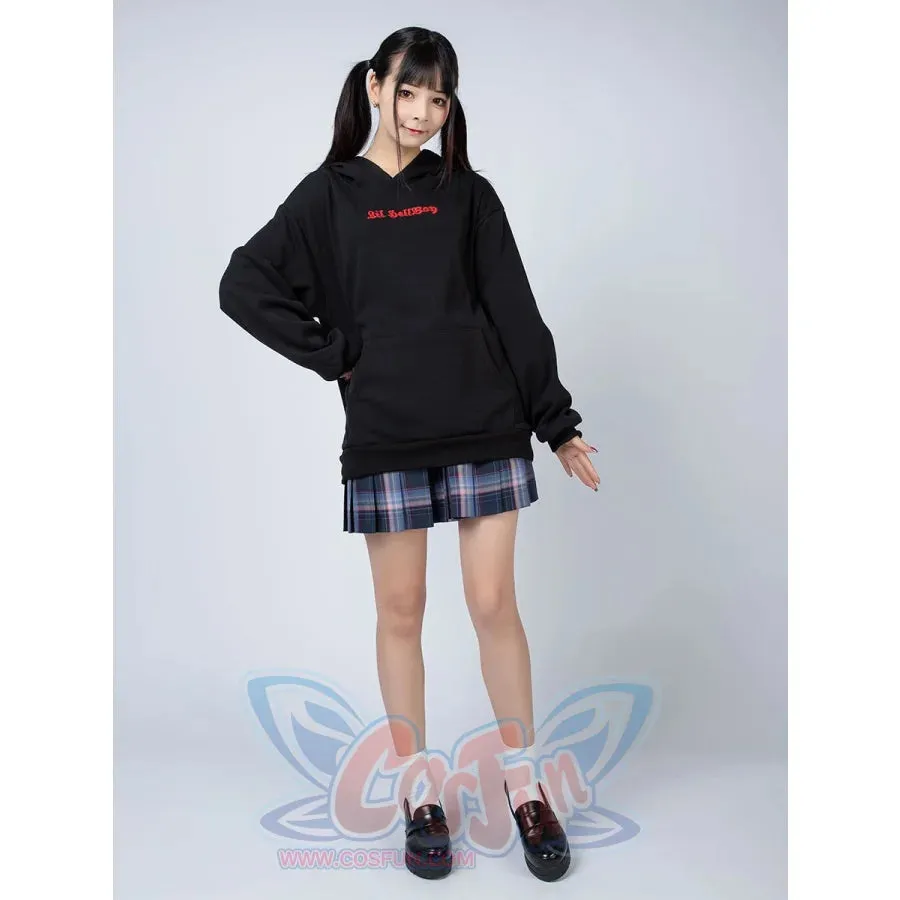 Little Devil Wings Character Oversize Hoodie Sweatshirt mp005920