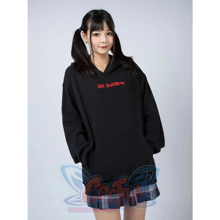 Little Devil Wings Character Oversize Hoodie Sweatshirt mp005920