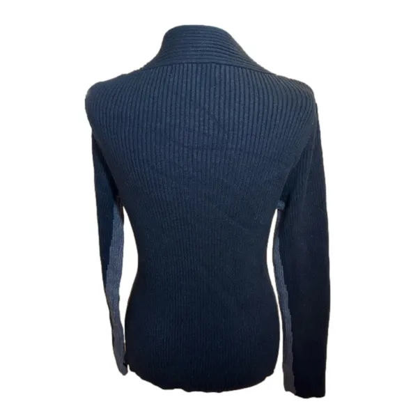 Liverpool Los Angeles Women’s Cable Twist Sweater black &amp; grey size M