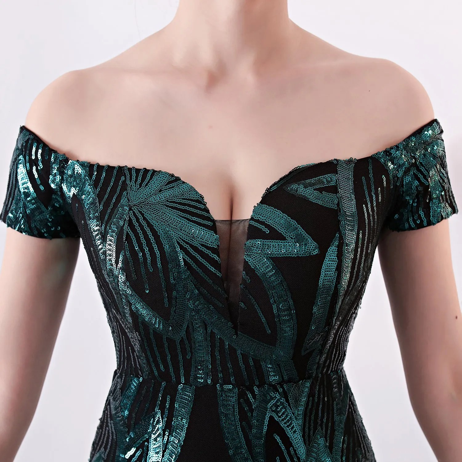 Long Mermaid Sequined Evening Gown Slim Slim Party Dress