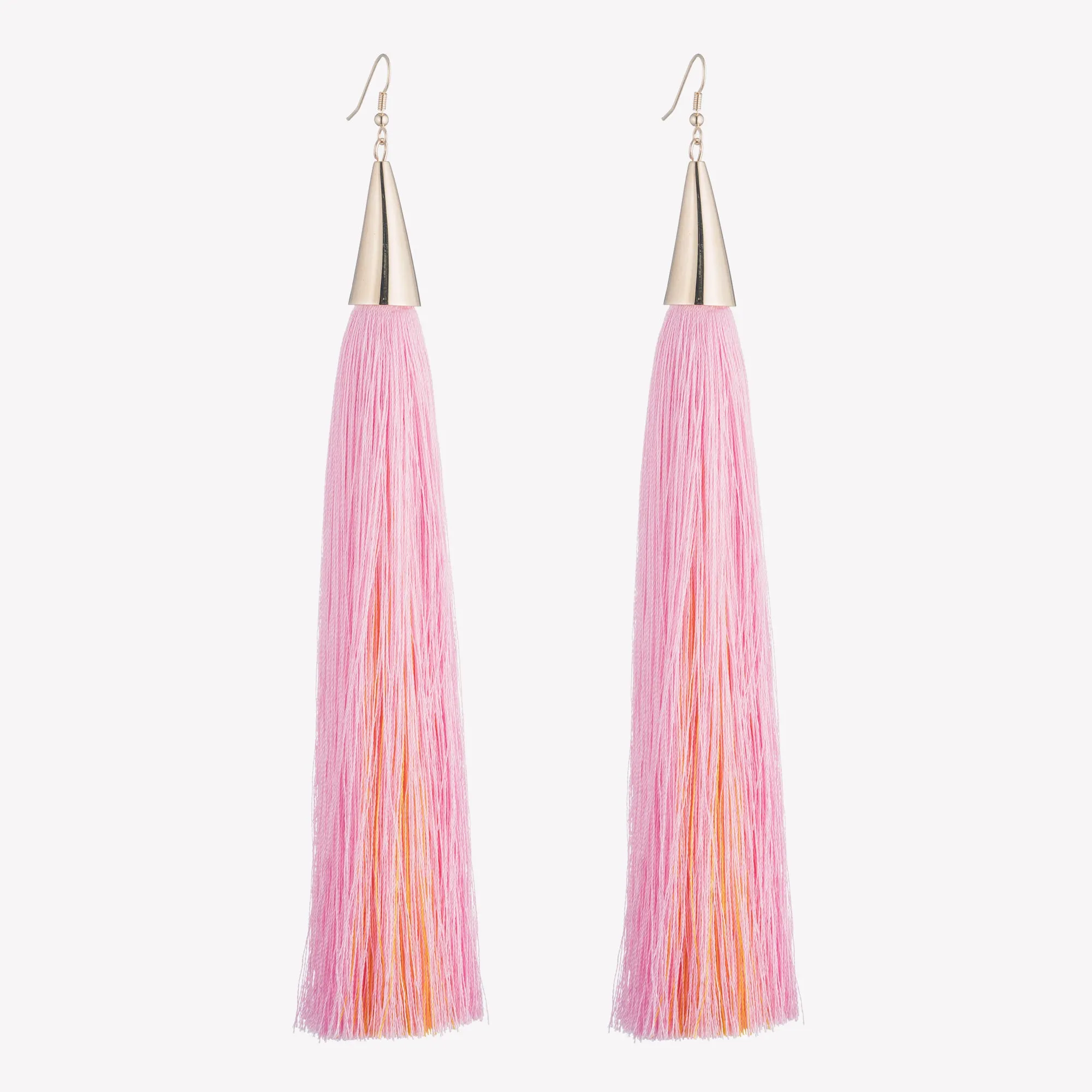 LONG SILK TASSEL EARRINGS