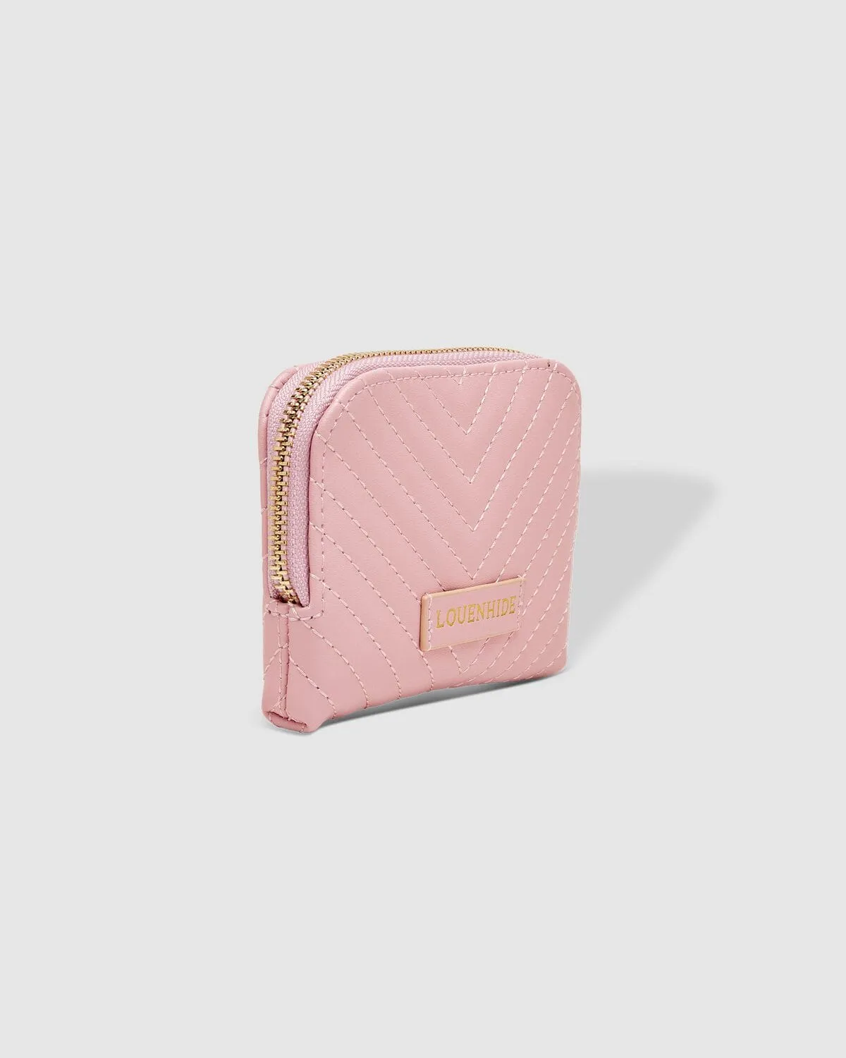 LOUENHIDE Nina Quilted Purse - Pale Pink