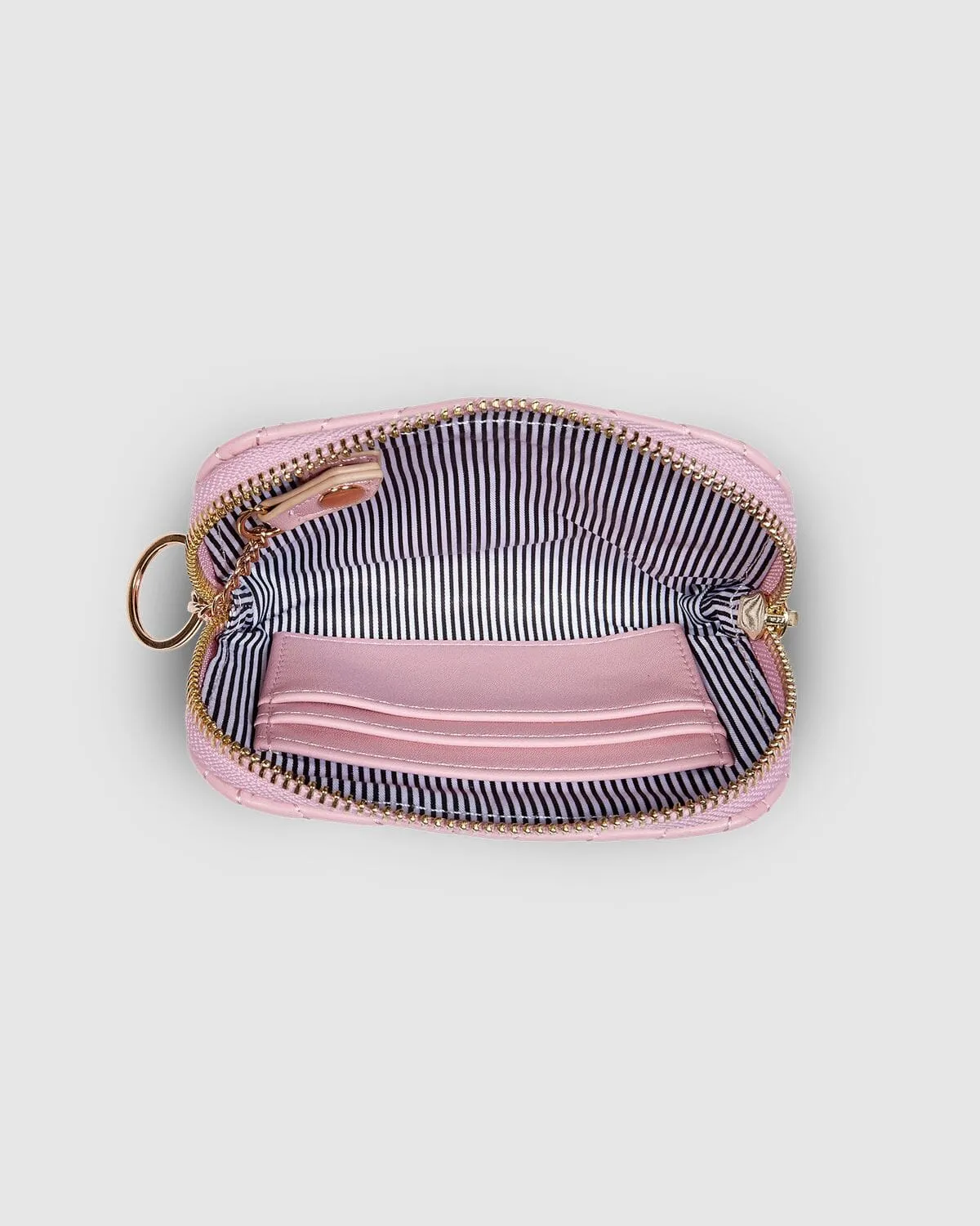 LOUENHIDE Nina Quilted Purse - Pale Pink