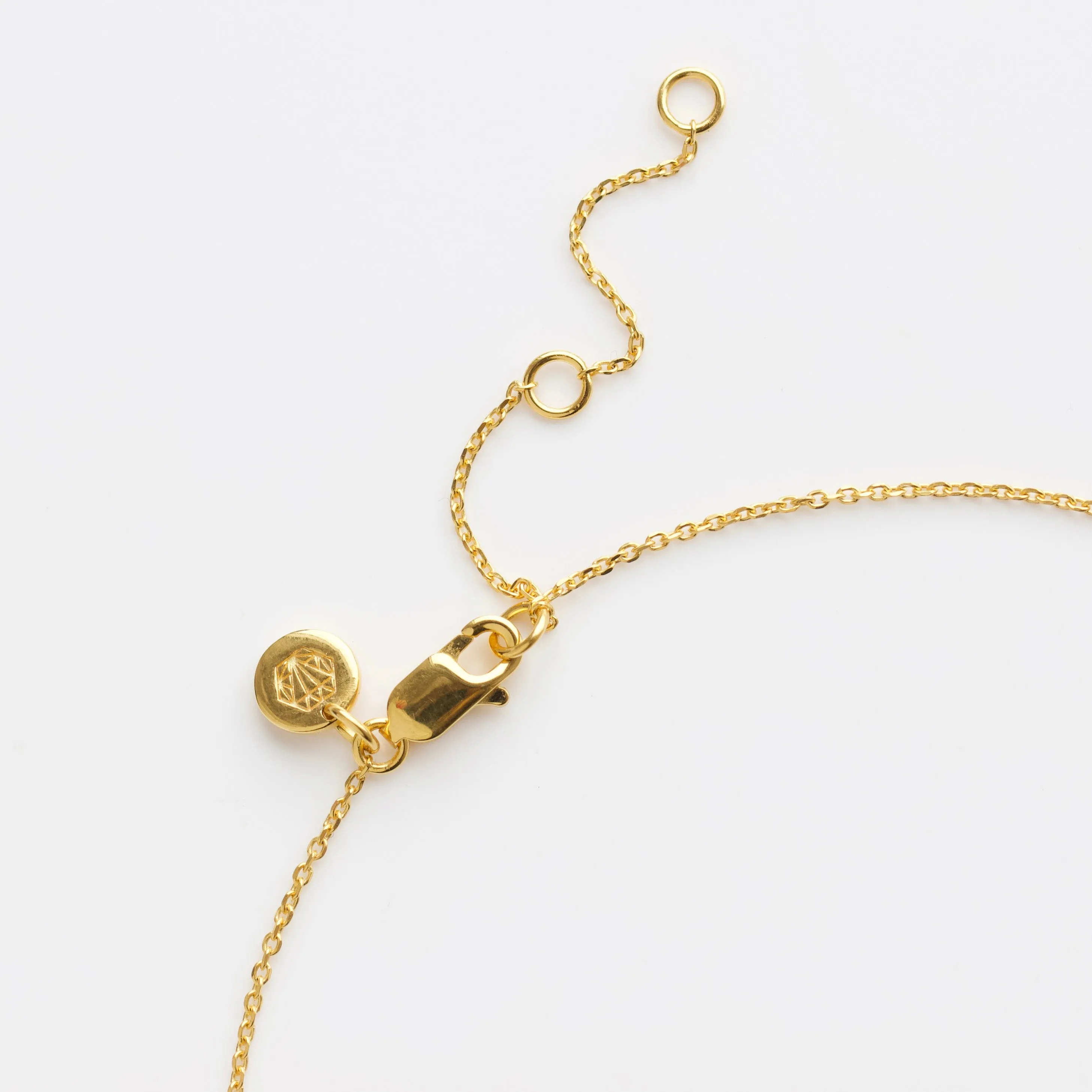 Louise Thompson Lucky Diamond Initial Necklace