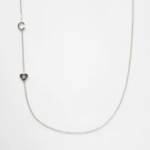 Louise Thompson Lucky Diamond Initial Necklace
