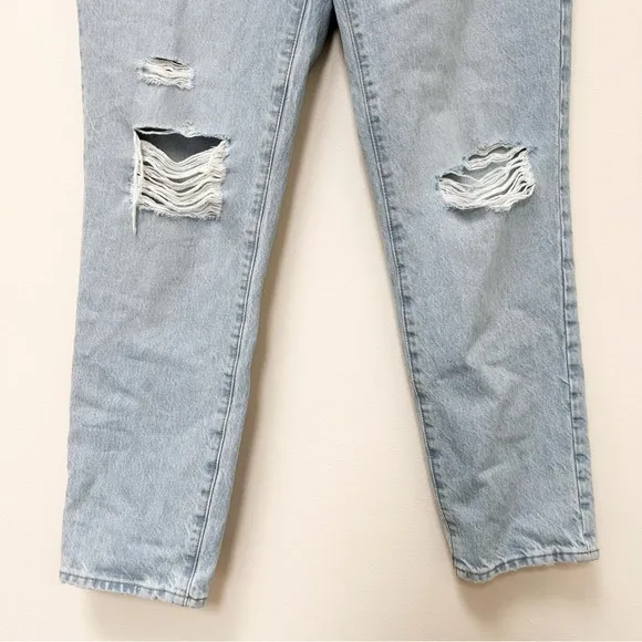 Madewell Perfect Vintage Jean Grandbay Wash: Ripped Edition Light Wash Slim 26