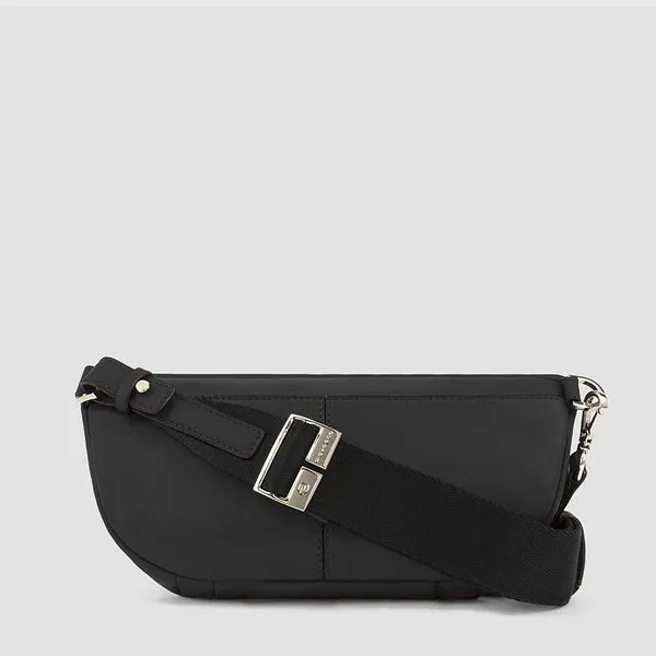 Marsupio da Donna Piquadro in Pelle Circle Nero