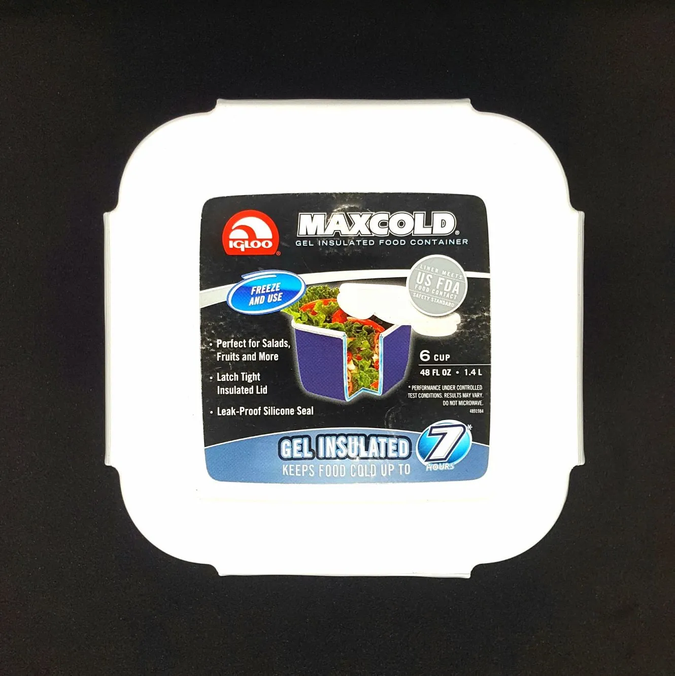 Maxcold Gel Insulated Food Conatiner 6cups/1.4L