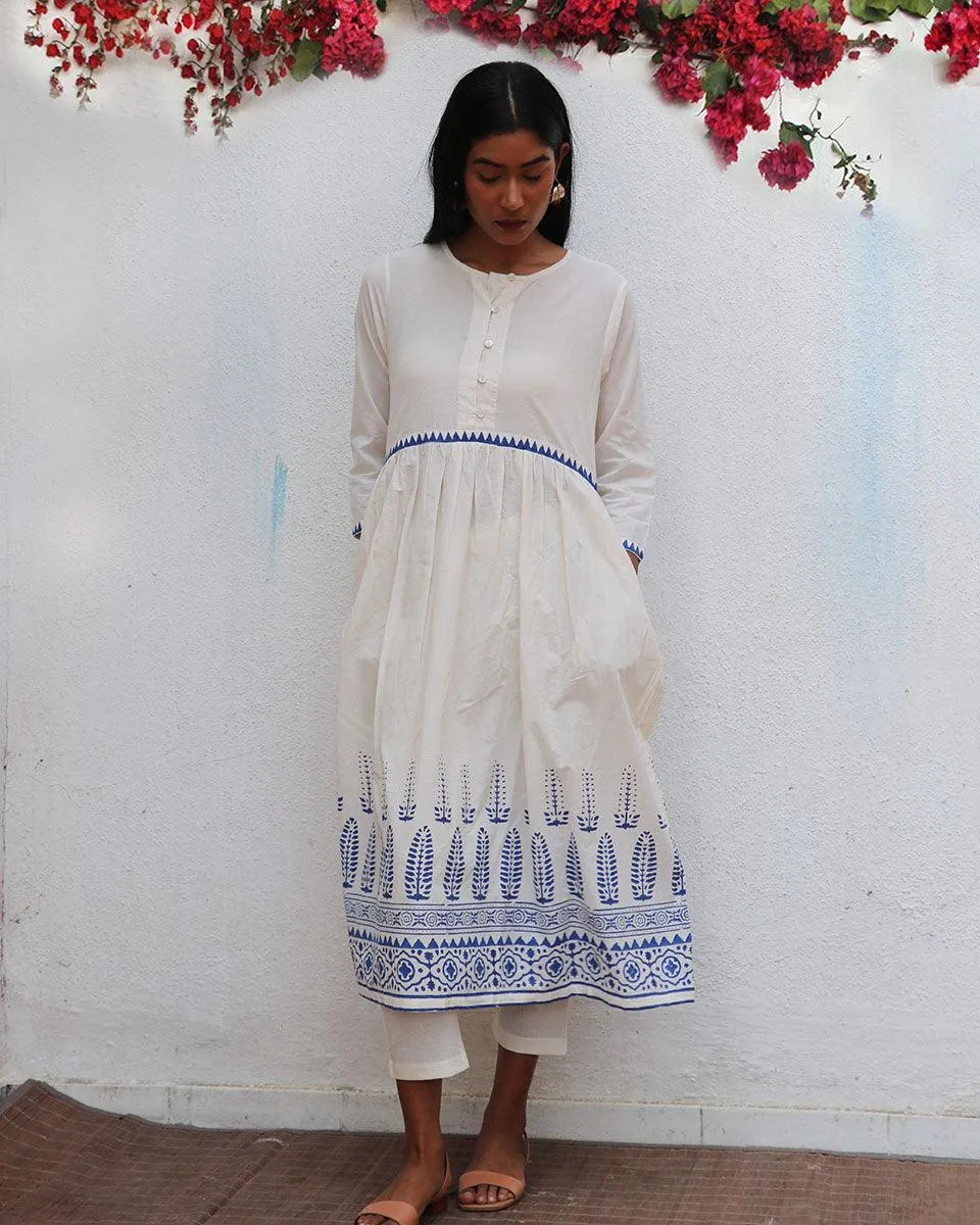 Mehuli Blockprinted Cotton Kurta Set - BGVL