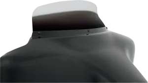 Memphis Shades MEP8578 Spoiler Windshield - 5in. - Ghost